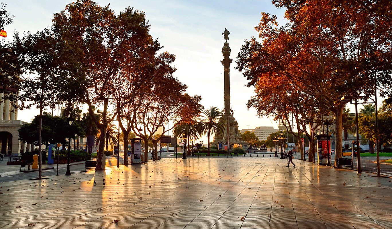 Осень в Барселоне